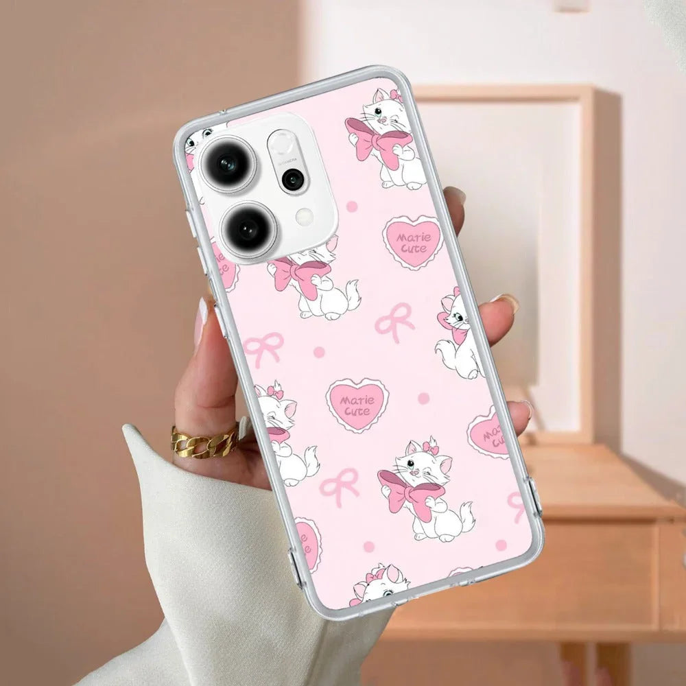 Cute Kitty Bliss Transparent Silicon Case For Oppo - ShopOnCliQ
