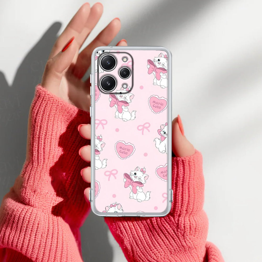 Cute Kitty Bliss Transparent Silicon Case For Redmi/Xiaomi