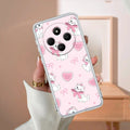 Cute Kitty Bliss Transparent Silicon Case For Redmi 14C 5G