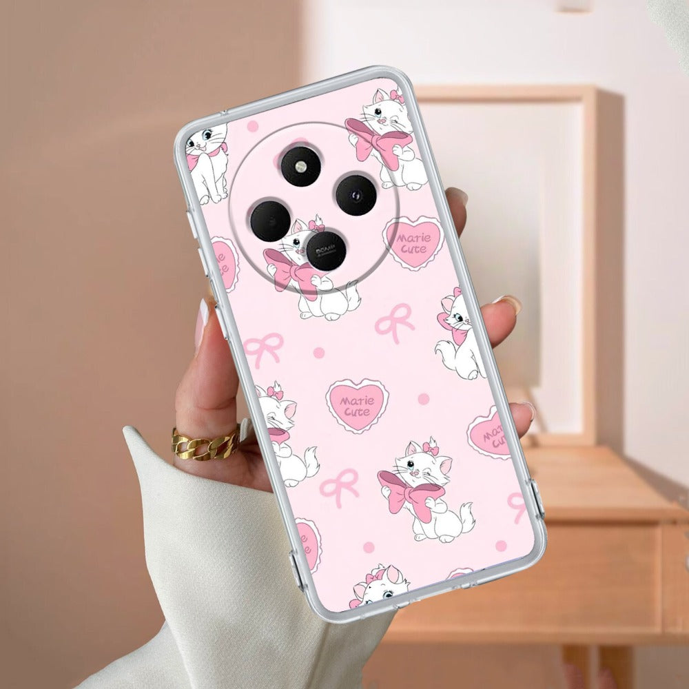 Cute Kitty Bliss Transparent Silicon Case For Redmi/Xiaomi