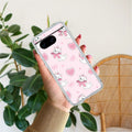 Cute Kitty Bliss Transparent Silicon Case For Google Pixel 8 5G