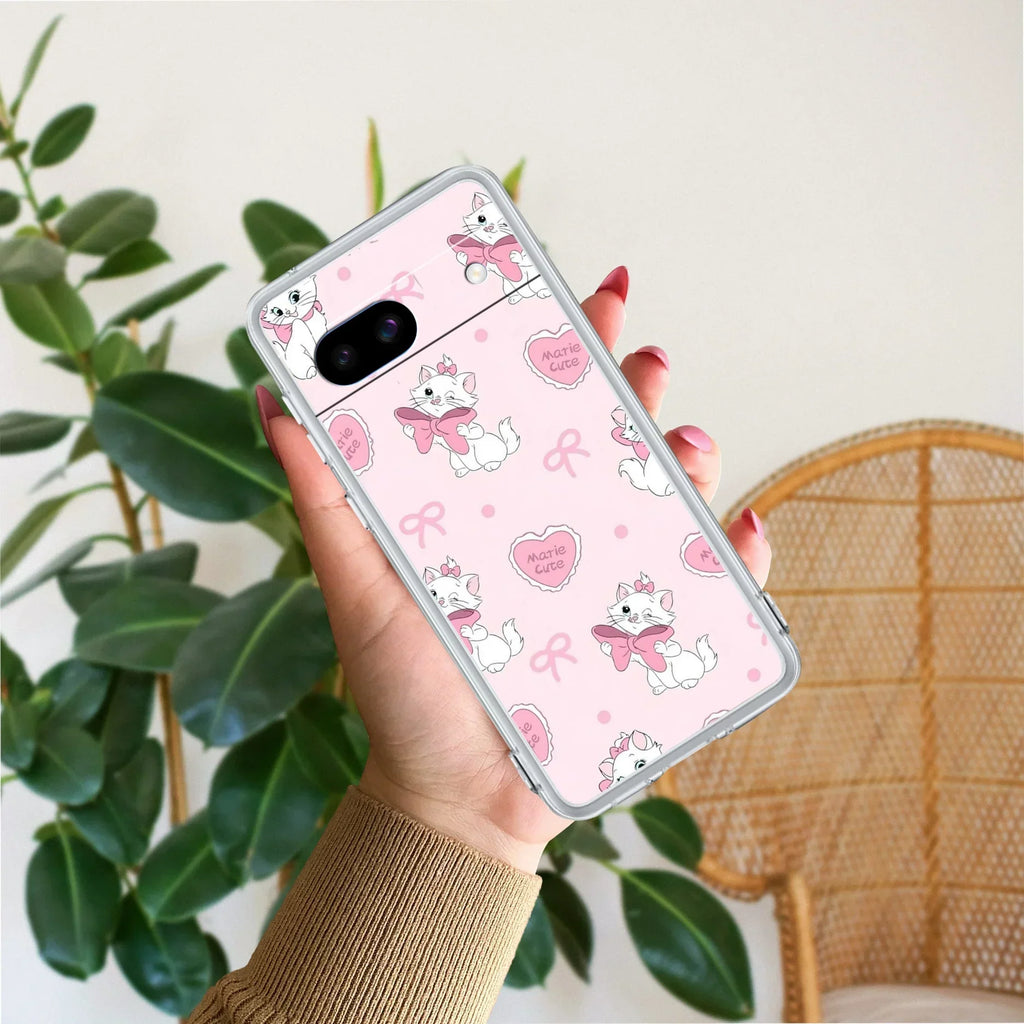 Cute Kitty Bliss Anti Yellow Case For Google Pixel 8a 5G