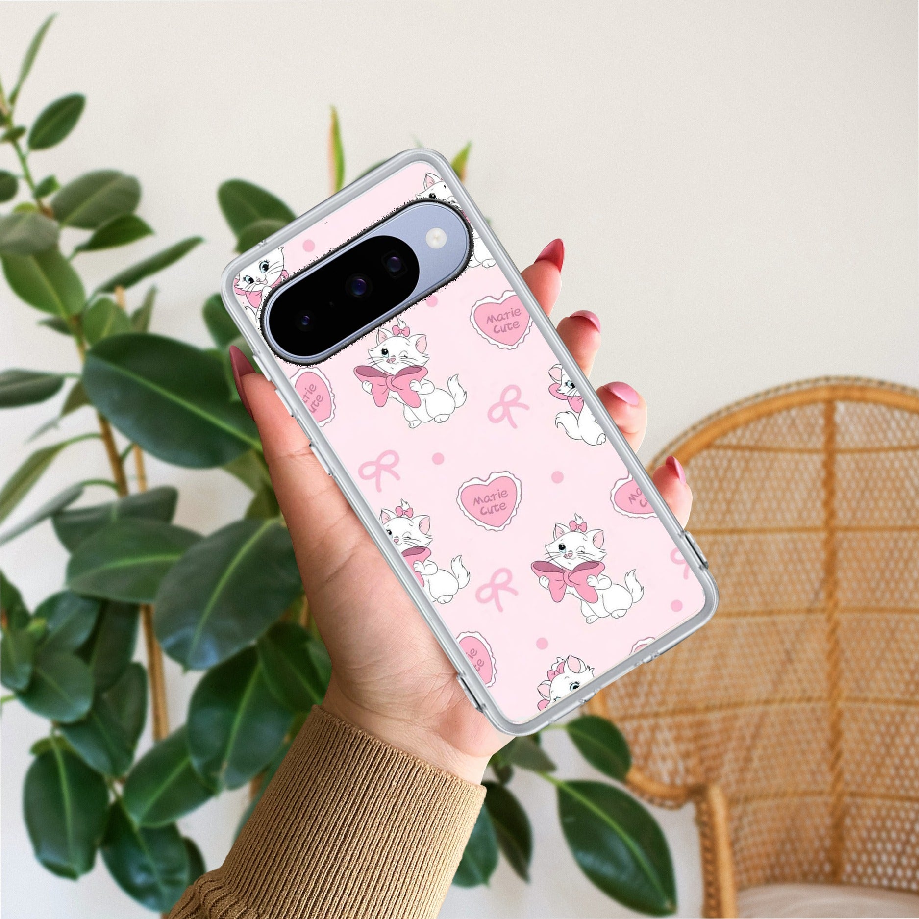 Cute Kitty Bliss Transparent Silicon Case For Google - ShopOnCliQ