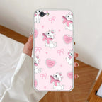Cute Kitty Bliss Anti Yellow Clear Case For iPhone 7 / iPhone 8 / iPhone Se 2020