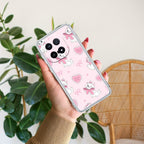 Cute Kitty Bliss Transparent Silicon Case For iQOO - ShopOnCliQ