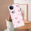 Cute Kitty Bliss Transparent Silicon Case For iQOO Z10R 5G