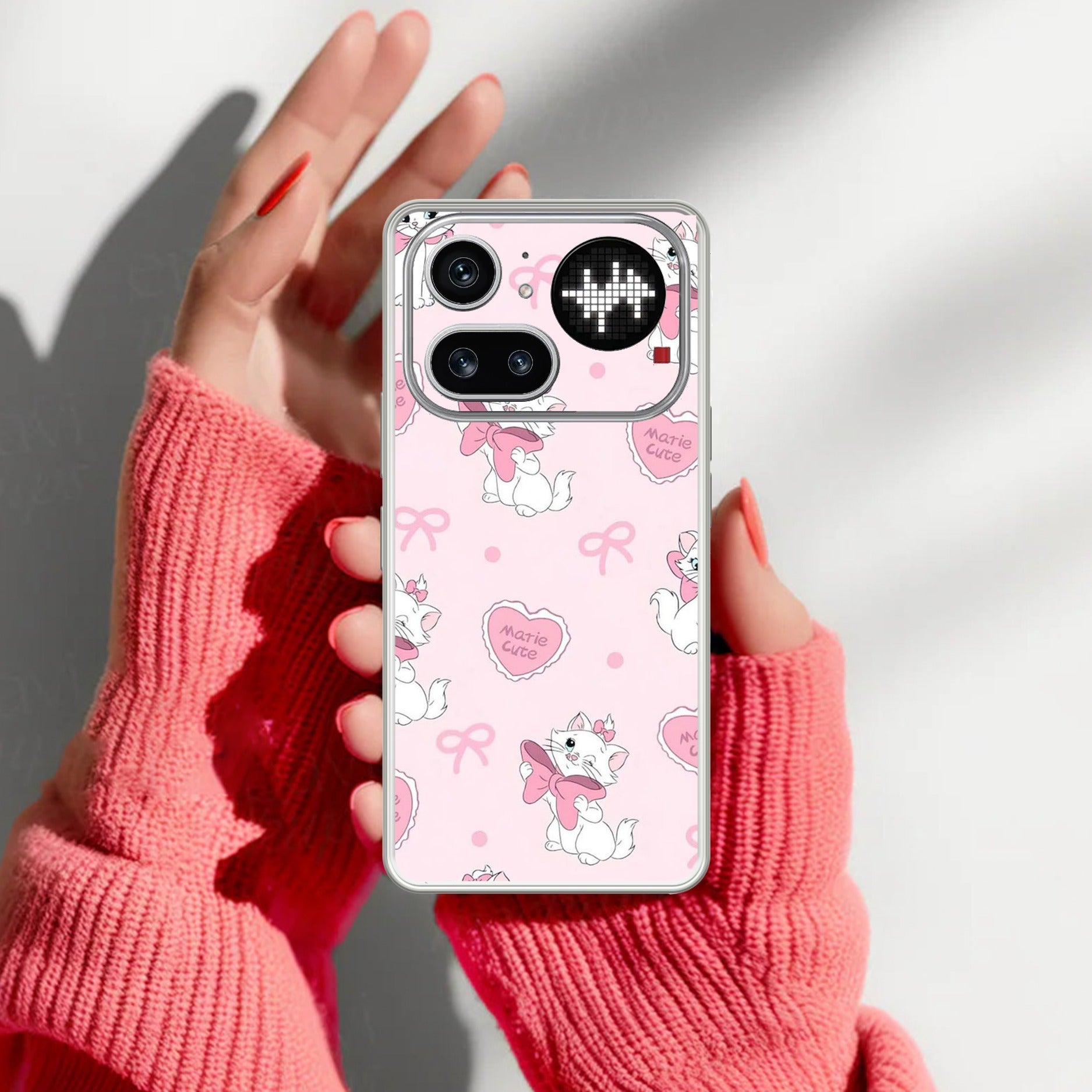 Cute Kitty Bliss Transparent Silicon Case For Nothing Phone 4A Pro 5G