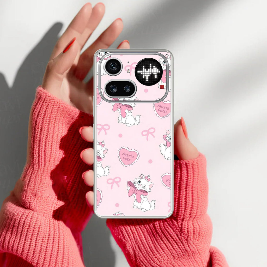 Cute Kitty Bliss Anti Yellow Case For Nothing Phone 4A Pro 5G