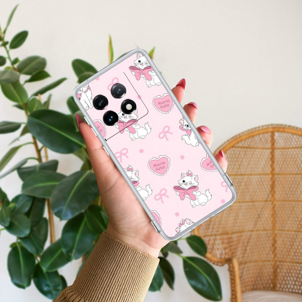 Cute Kitty Bliss Anti Yellow Case For OnePlus 11 5G