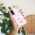 Cute Kitty Bliss Transparent Silicon Case For Vivo V21e 5G