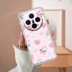 Cute Kitty Bliss Transparent Silicon Case For Vivo - ShopOnCliQ