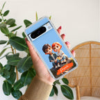 Cute Love Couple Customize Anti Yellow Case For Google Pixel 8 Pro 5G