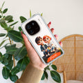Cute Love Couple Customize Transparent Silicon Case For iQOO 12 5G