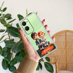 Cute Love Couple Customize Anti Yellow Case For Vivo T3 Lite 5G