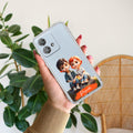 Cute Love Couple Customize Anti Yellow Case For Motorola Edge 40 Neo 5G