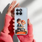 Cute Love Couple Customize Anti Yellow Case For Motorola Edge 60 Stylus 5G