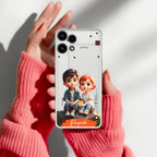Cute Love Couple Customize Anti Yellow Case For Nothing Phone 3a Lite 5G