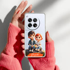 Cute Love Couple Customize Anti Yellow Case For OnePlus 12 5G