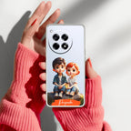 Cute Love Couple Customize Anti Yellow Case For OnePlus 12R 5G