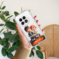 Cute Love Couple Customize Transparent Silicon Case For OnePlus 13 5G