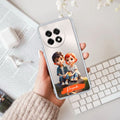 Cute Love Couple Customize Transparent Silicon Case For OnePlus 13R 5G