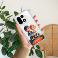 Cute Love Couple Customize Transparent Silicon Case For OnePlus Nord CE 4 5G