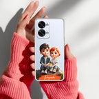 Cute Love Couple Customize Anti Yellow Case For OnePlus Nord 2T 5G