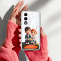 Cute Love Couple Customize Anti Yellow Case For Oppo A5 5G