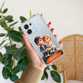 Cute Love Couple Customize Transparent Silicon Case For Oppo A5X 5G