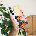 Cute Love Couple Customize Anti Yellow Case For Oppo Reno 8 5G