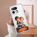Cute Love Couple Customize Transparent Silicon Case For Realme 16 Pro 5G