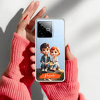 Cute Love Couple Customize Anti Yelllow Case For Realme GT 7T 5G