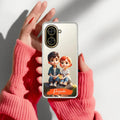 Cute Love Couple Customize Transparent Silicon Case For Redmi/Xiaomi - ShopOnCliQ