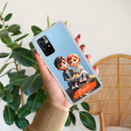 Cute Love Couple Customize Transparent Silicon Case For Redmi Note 11T 5G