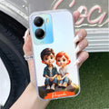 Cute Love Couple Customize Anti Yellow Case For Vivo T2x 5G