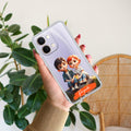 Cute Love Couple Customize Transparent Silicon Case For Vivo T5X 5G
