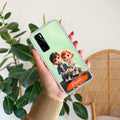 Cute Love Couple Customize Anti Yellow Case For Vivo V20 SE