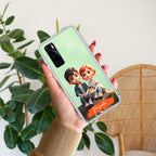 Cute Love Couple Customize Anti Yellow Case For Vivo V20 SE
