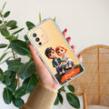 Cute Love Couple Customize Anti Yellow Case For Vivo V23 5G