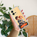 Cute Love Couple Customize Anti Yellow Case For Vivo V25