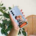Cute Love Couple Customize Anti Yellow Case For Vivo V27 Pro 5G