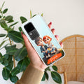 Cute Love Couple Customize Anti Yellow Case For Vivo V30 5G
