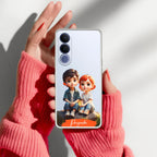 Cute Love Couple Customize Anti Yellow Case For Vivo V70 FE 5G