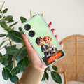 Cute Love Couple Customize Anti Yellow Case For Vivo Y27 4G