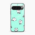 Cute Panda Blue Glass Case Cover For Google Pixel 10 Pro