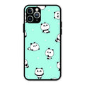 Cute Panda Blue Glass Case Cover For iPhone 11 Pro Max