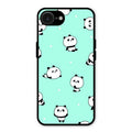 Cute Panda Blue Glass Case Cover For iPhone 16e