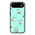 Cute Panda Blue Glass Case Cover For iPhone Air