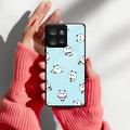 Cute Panda Blue Glass Case Cover For Motorola - ShopOnCliQ