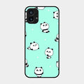 Cute Panda Blue Glass Case Cover For Nothing Phone 1